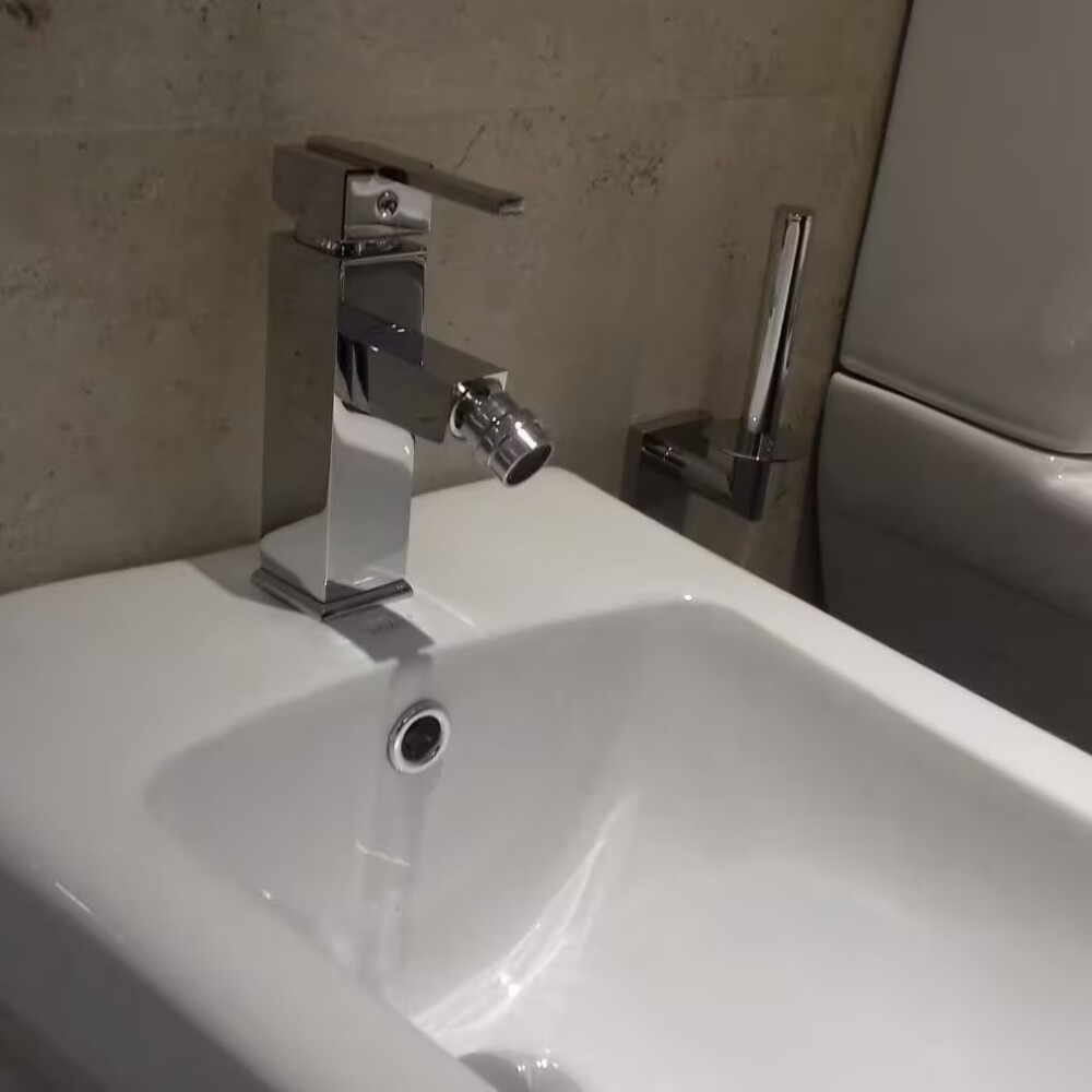 Grifería de Bide monocomando frontal Square Cromo Grifería De Bide Monocomando Frontal Square Cromo