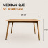 Mesa Comedor Combohome Eames Margot Rectangular 120 X 80cm Marrón 1