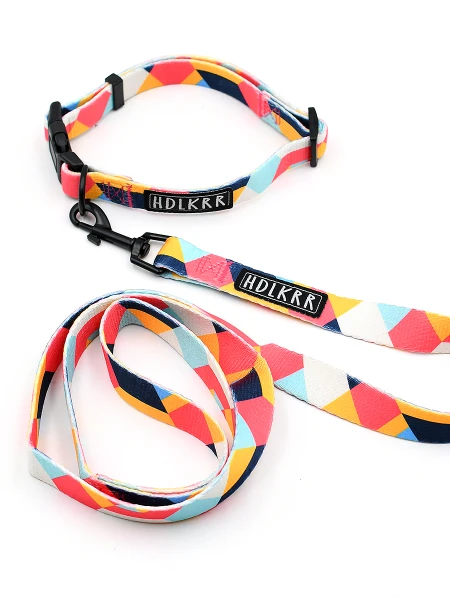 CORREA ESTAMPADA PARA MASCOTA MULTICOLOR
