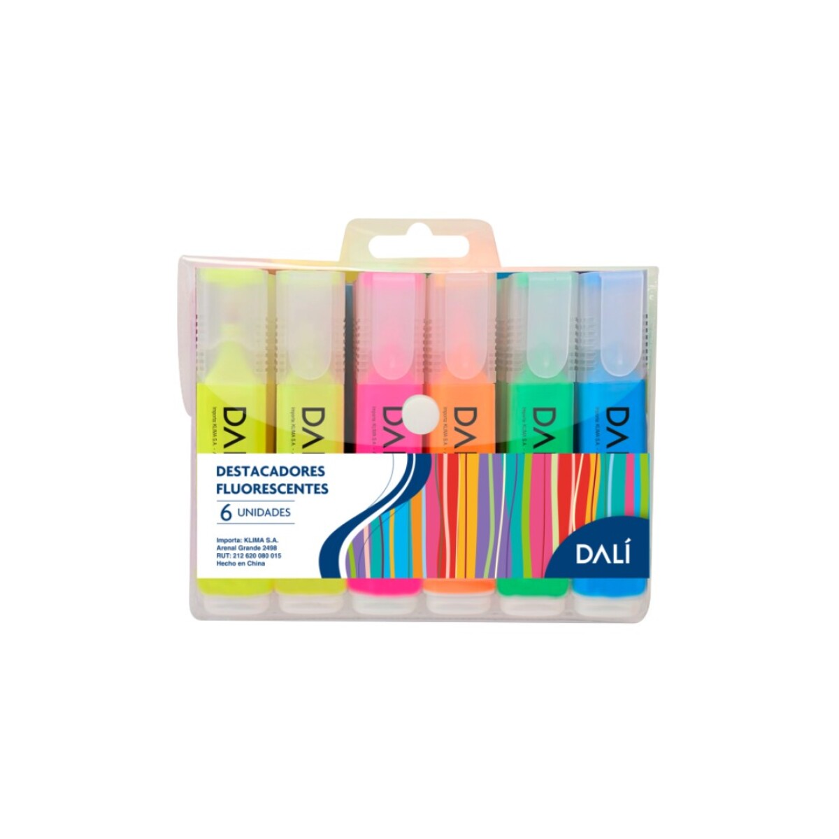 DESTACADOR FLUO DALI SURTIDOS X 6 - MULTICOLOR 