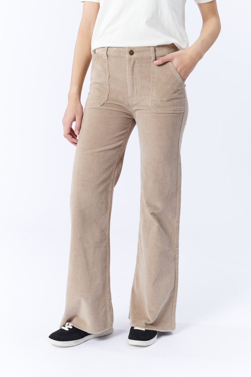 Pantalón de pana oxford Beige