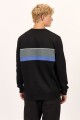SWEATER GRID CREW J-negro