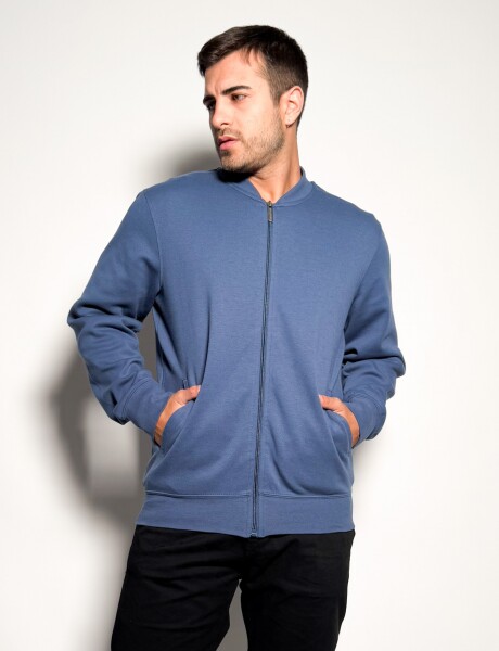 Campera bomber de algodon Evans Azul