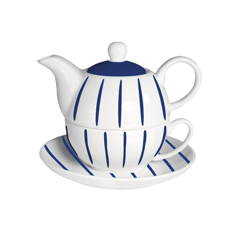 TEA FOR ONE 275ML+400ML LINEAS AZUL TEA FOR ONE 275ML+400ML LINEAS AZUL
