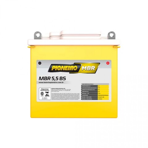Pioneiro Batería Moto 12V 5.5 A/H MBR5.5-BS Pioneiro Batería Moto 12V 5.5 A/H MBR5.5-BS