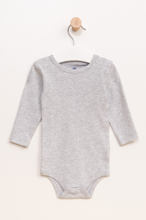 Body manga larga estampado dinosaurios Gris Melange