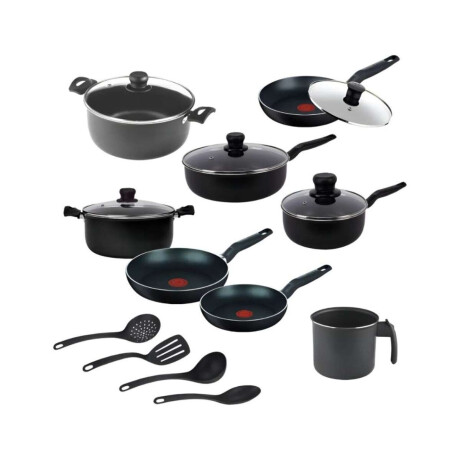 Batería 15 Piezas de Cocina Tefal Antiadherentes 15 Piezas Antiadherentes