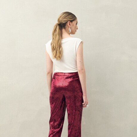 PANTALÓN BINDI Bordó Merlot