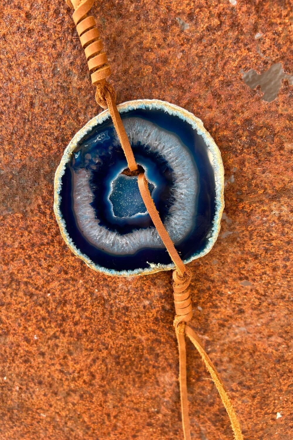 Simple Ágata Necklaces Azul