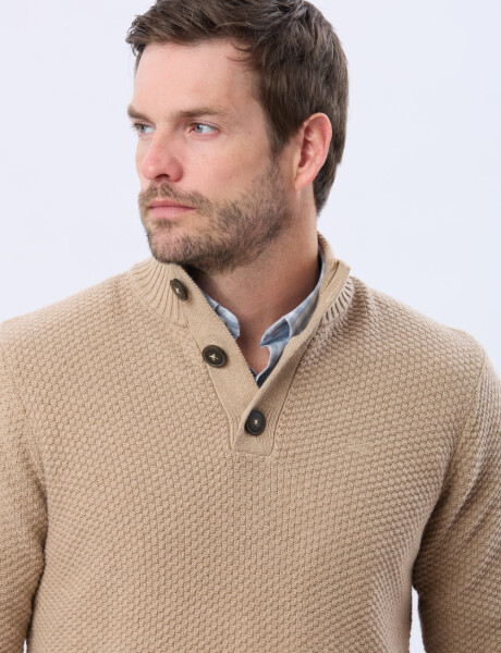 BUZO TEJIDO TEXTURADO Beige