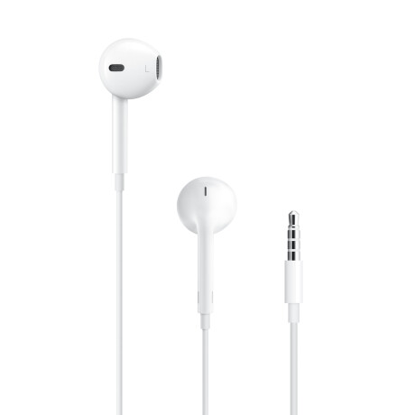 Apple - Auriculares Cableados. Earpods MNHF2AM/A. Jack 3.5MM. Protección Contra Sudor y Agua. Color 001