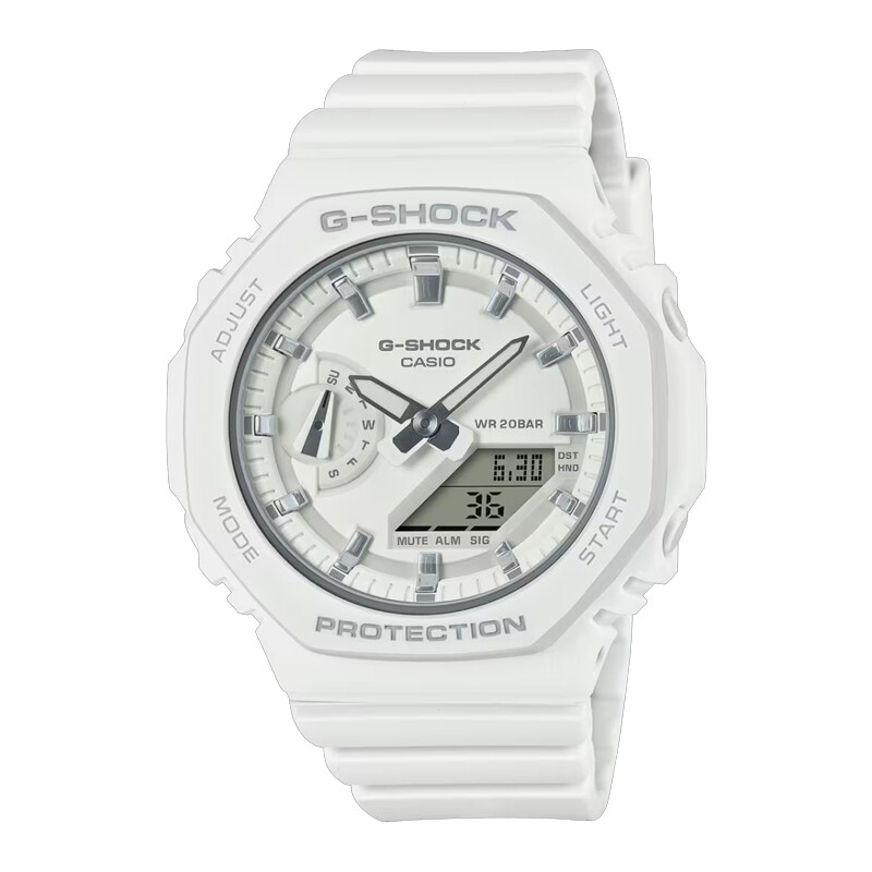 Reloj G-Shock para dama con banda de resina Blanco