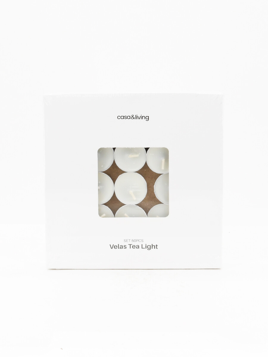 VELA TEA LIGHT SET X 50 - BLANCO 