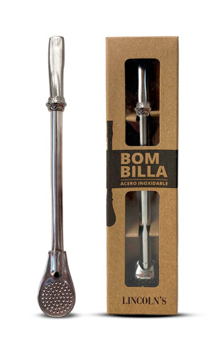 BOMBILLA CLASICA ACERO INOXIDABLE