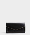 Billetera Fichero Solapa Negro