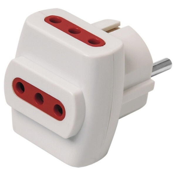 Ficha Derivador Schuko + 3 Modulares Contactum Ficha Derivador Schuko + 3 Modulares Contactum