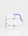 Pulseras Flexibles Sets Metal Set De Pulseras - Dorado