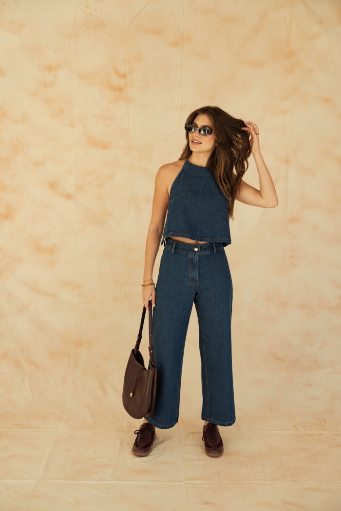 BLUSA GRETTA DENIM BLUE BLUSA GRETTA DENIM BLUE