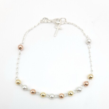 Pulsera de plata 925, DENARIO con baño de oro. Pulsera de plata 925, DENARIO con baño de oro.