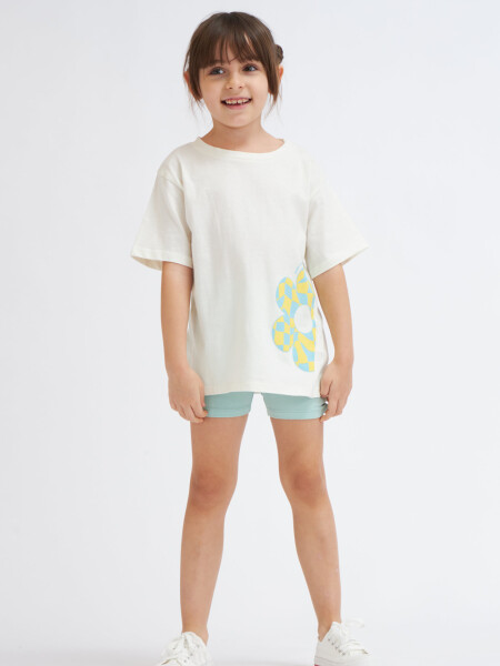Legging liviana corta Verde Agua