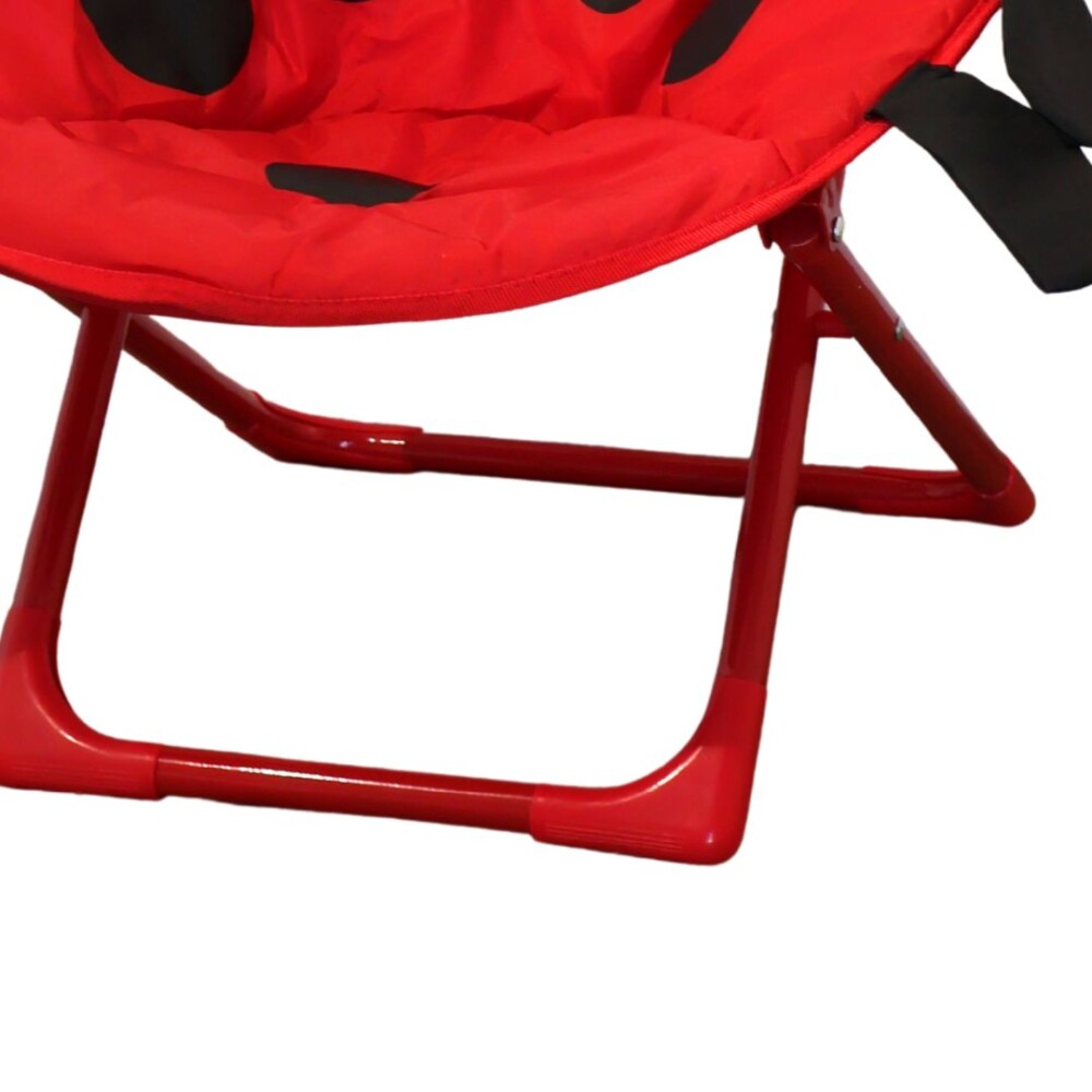 Silla Honguito Infantil Plegable de Metal Mariquita