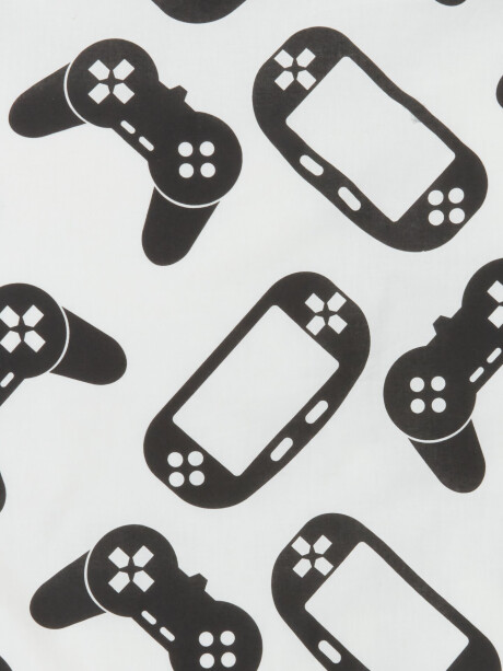 Juego funda nórdica GAMING 155x220 negro Juego funda nórdica GAMING 155x220 negro