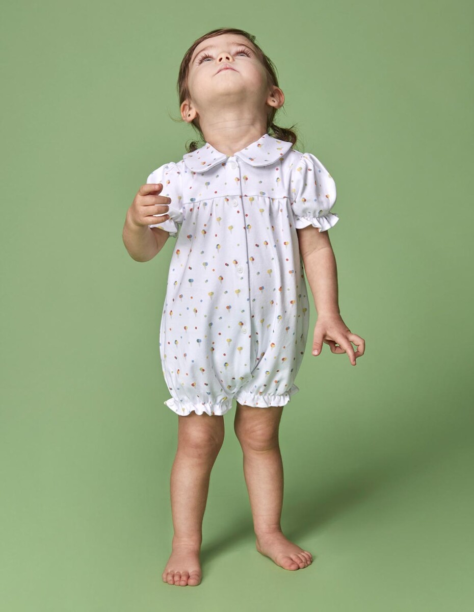 Pijama Estampado Helados - Blanco 