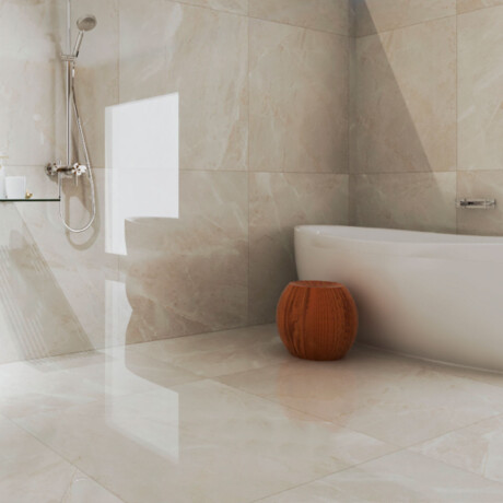 PORCELANATO PISO Y PARED 106.5X106.5 PULIDO RECTIFICADO MARMOLADO BEIGE VILLAGRES GAMAS DE BEIGE