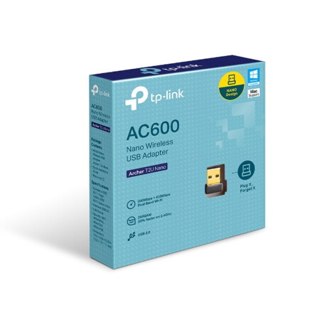 Adaptador inalámbrico Wi-Fi TP-LINK Archer T2U Nano USB - AC600