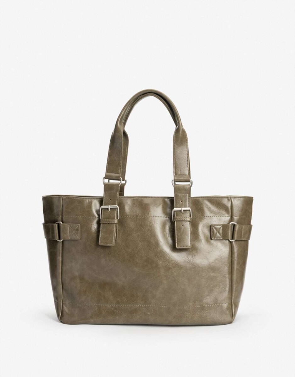 Cartera Formato Shopper - Verde Militar 