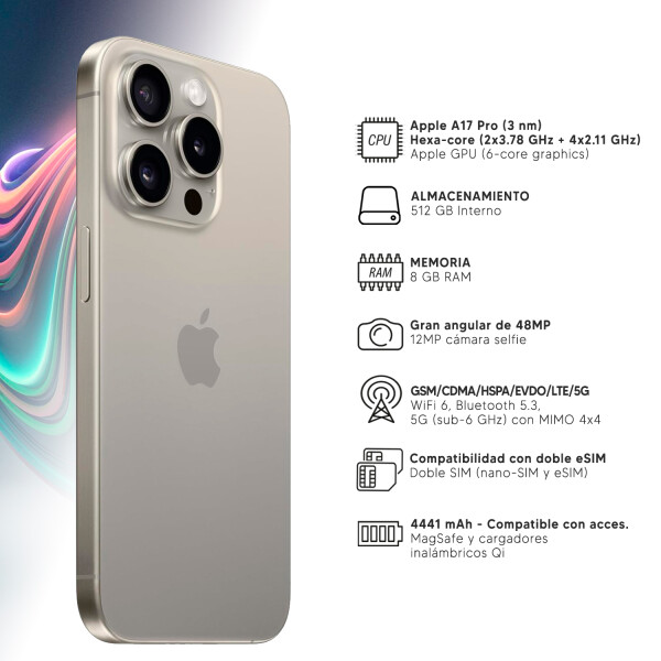 Iphone 15 Pro Max 8/512 Gb 5g NATURAL