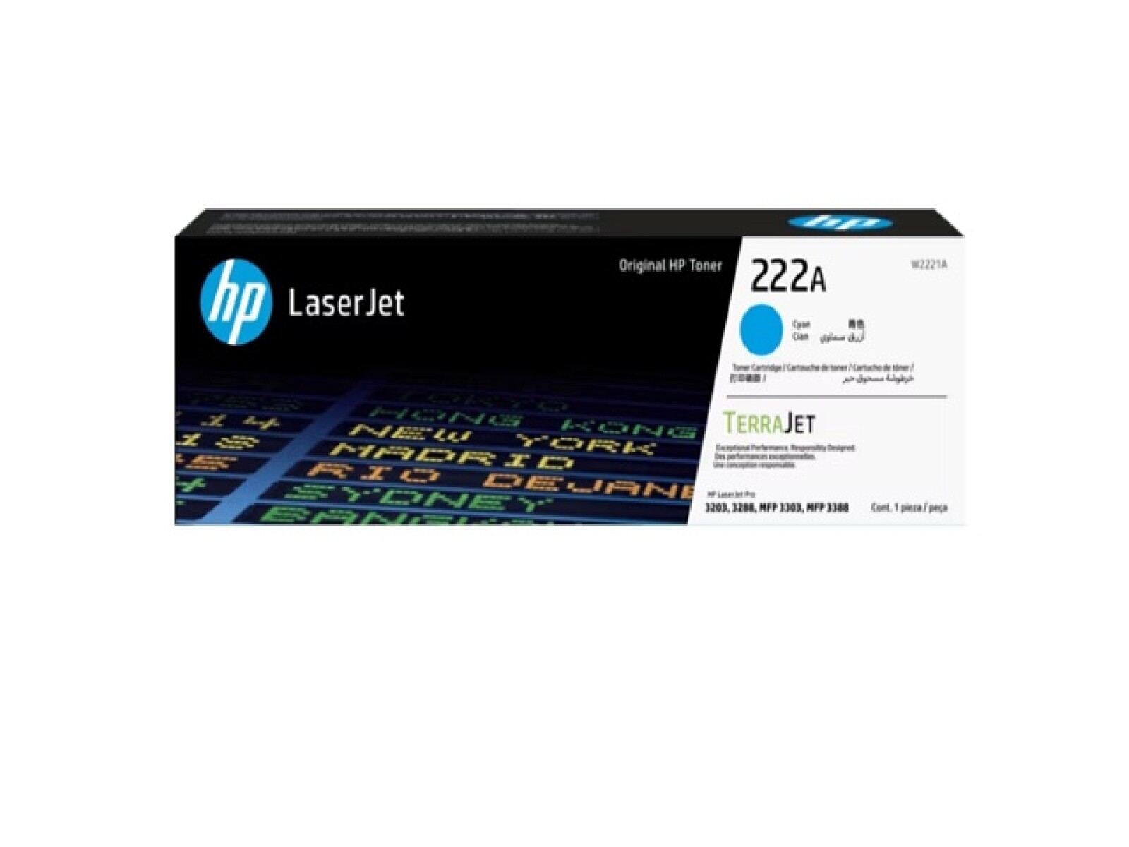 HP - 222A - Toner cartridge - Cyan - ORIGINAL LASERJET TONER 