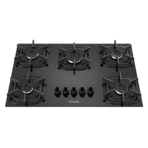 Anafe Mueller a Gas 5 Hornallas Negro Anafe Mueller a Gas 5 Hornallas Negro