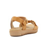 Sandalias Cuero Mujer Comfortflex Con Pulsera Y Hebilla Caramelo