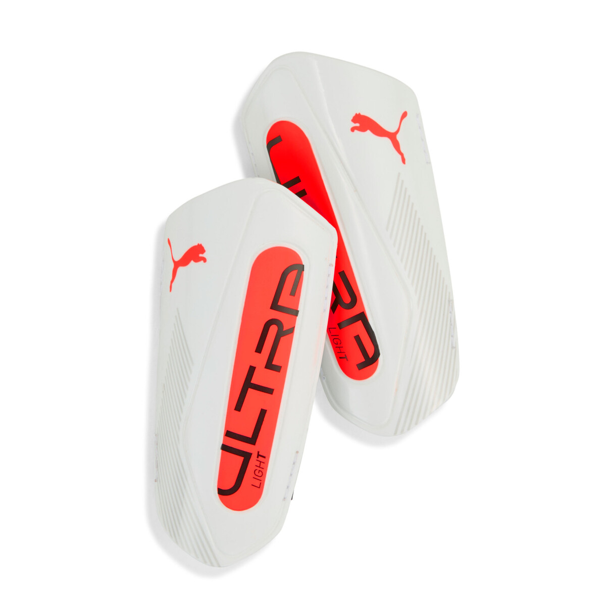 Canilleras Puma s Ultra Light Strap - Blanco - Anaranjado 