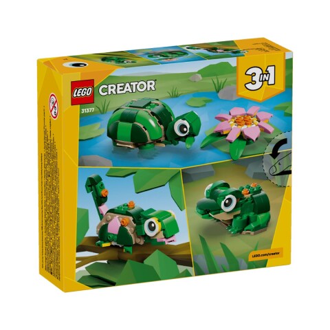 Bloques para armar Lego Creator Tortuga con flor de Nenufar 124 pcs 7+ Bloques Para Armar Lego Creator Tortuga Con Flor De Nenufar 124 Pcs 7+