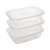 Pack x 3 Recipientes Rectangulares POP 1.2 L BLANCO