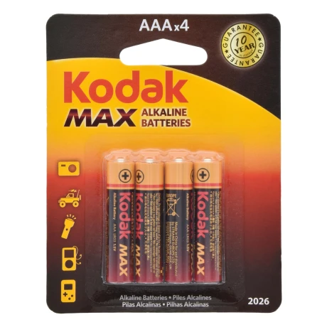 PILAS KODAK MAX ALKALINA AAA X 4 PCS 30157880 PILAS KODAK MAX ALKALINA AAA X 4 PCS 30157880