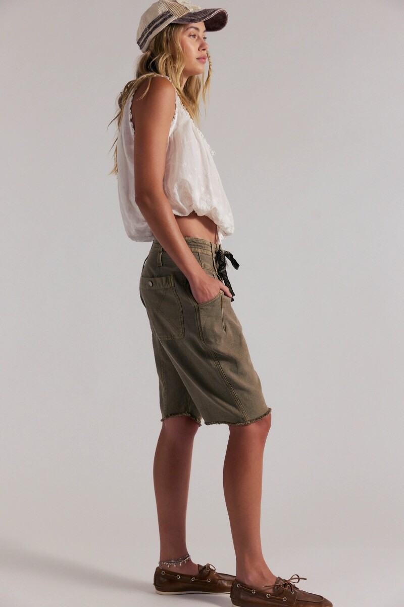 SHORT HAREM SAGE Marron