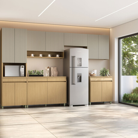 JUEGO MODULAR PARA COCINA INCLUYE AEREOS BAJO MESADA Y TORRE GAMAS DE BEIGE