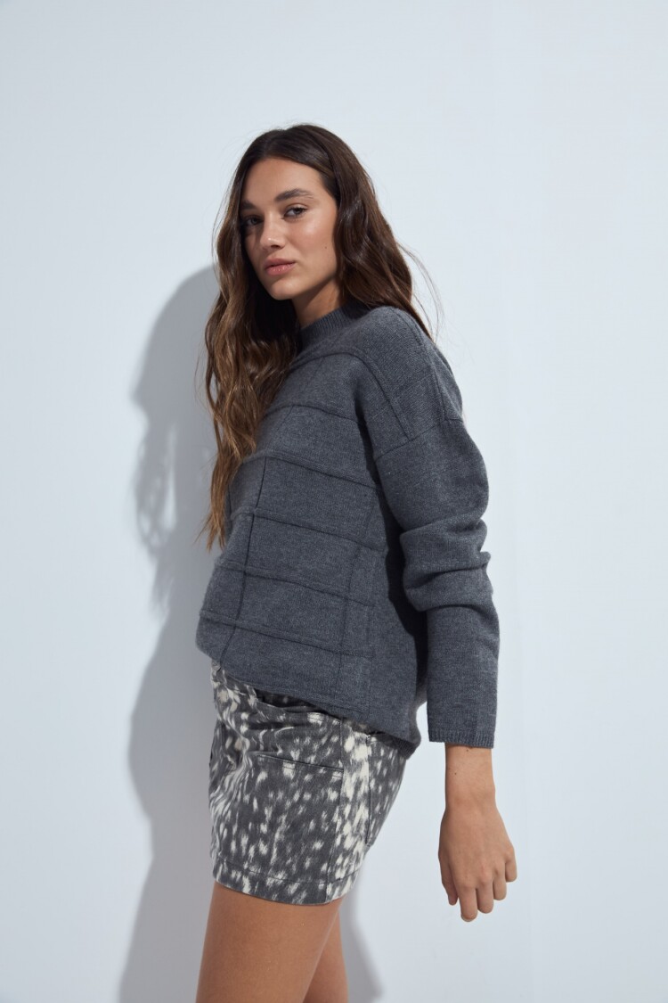 POLERA COLMAL Gris Melange