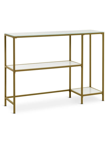 Mesa consola PANDRUP 30x110 estante bl/dorado Mesa consola PANDRUP 30x110 estante bl/dorado