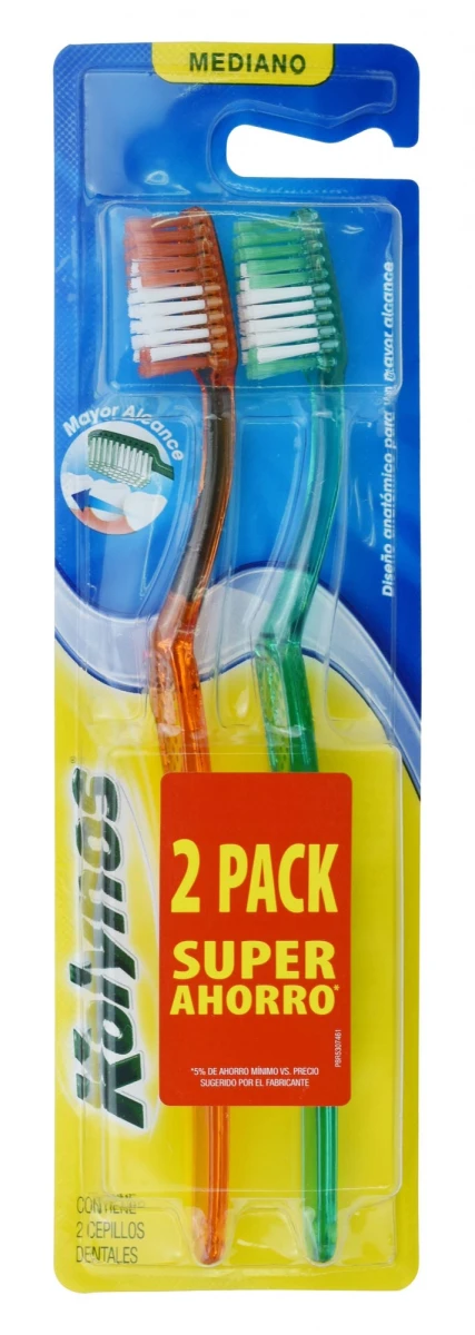 CEPILLO DENTAL KOLYNOS DOCTOR MEDIO 2X1 