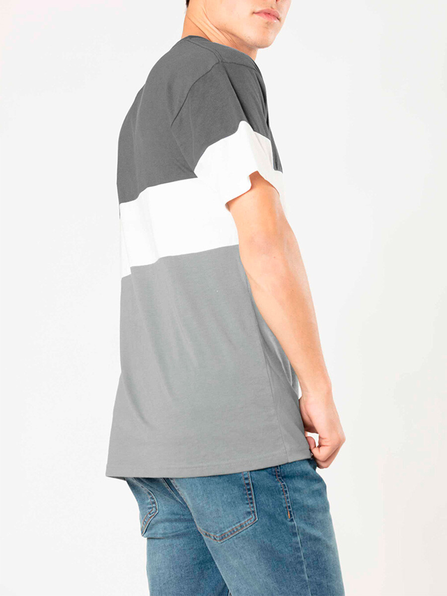 T-SHIRT ASKEY BOY RUSTY - Gris 