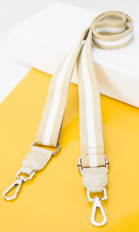 CORREA GALON PARA CARTERA SUELA Y BLANCO