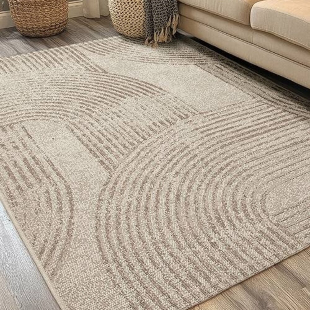 Alfombra Moderna Eco-Nature - Roat | 2.00x2,50 m Beige Marron