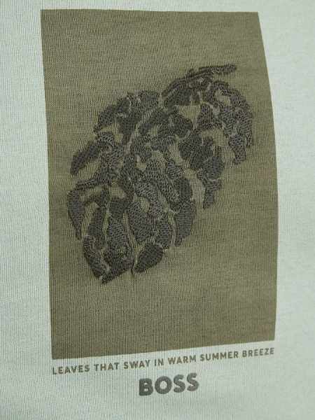 BOSS - Remera regular fit de algodón, TESSIN Verde Claro