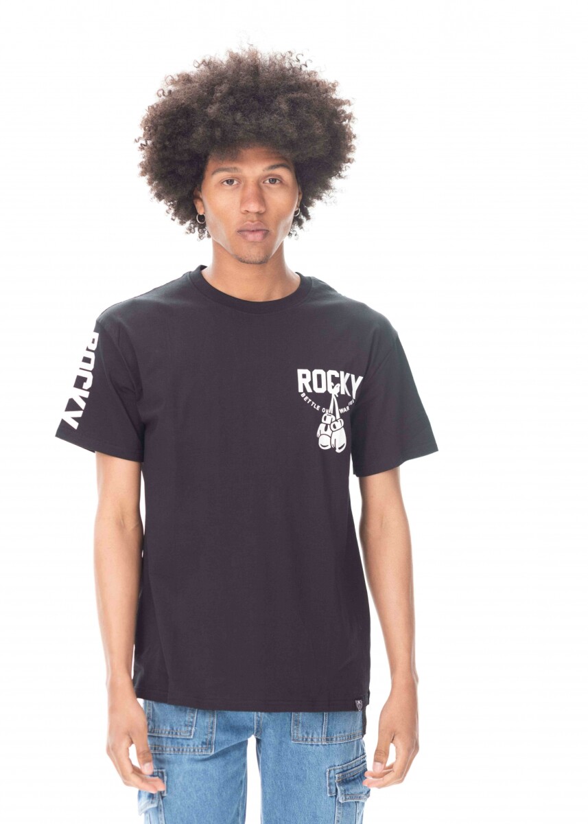 Remera Rocky - Negro 