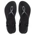 Sandalias Havaianas Luna FC Mujer Negro