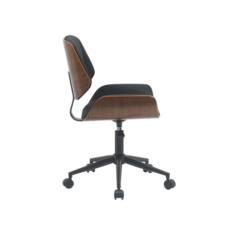 ASIENTO OFICINA MEDIO MADERA-Y-PU NEGRO ZEN